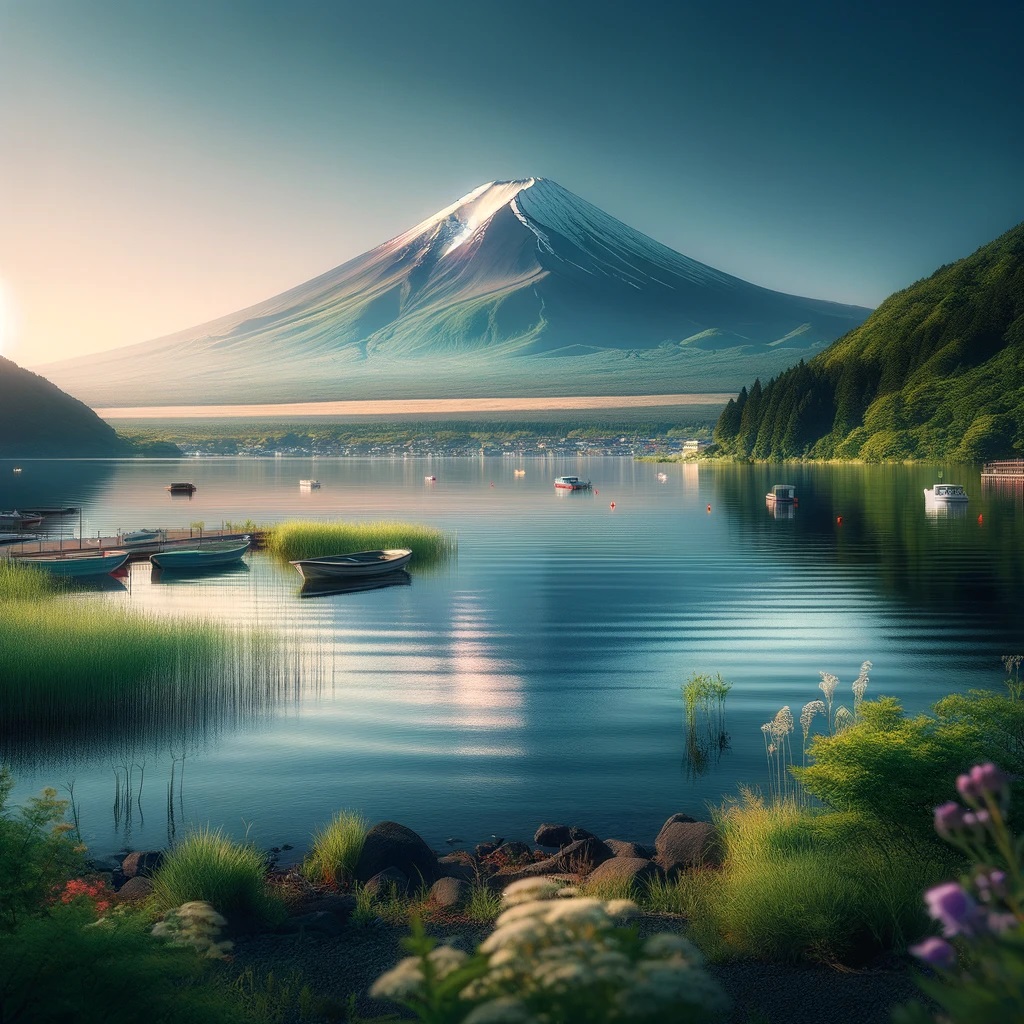 夕陽のダイヤモンド富士といったら山中湖！