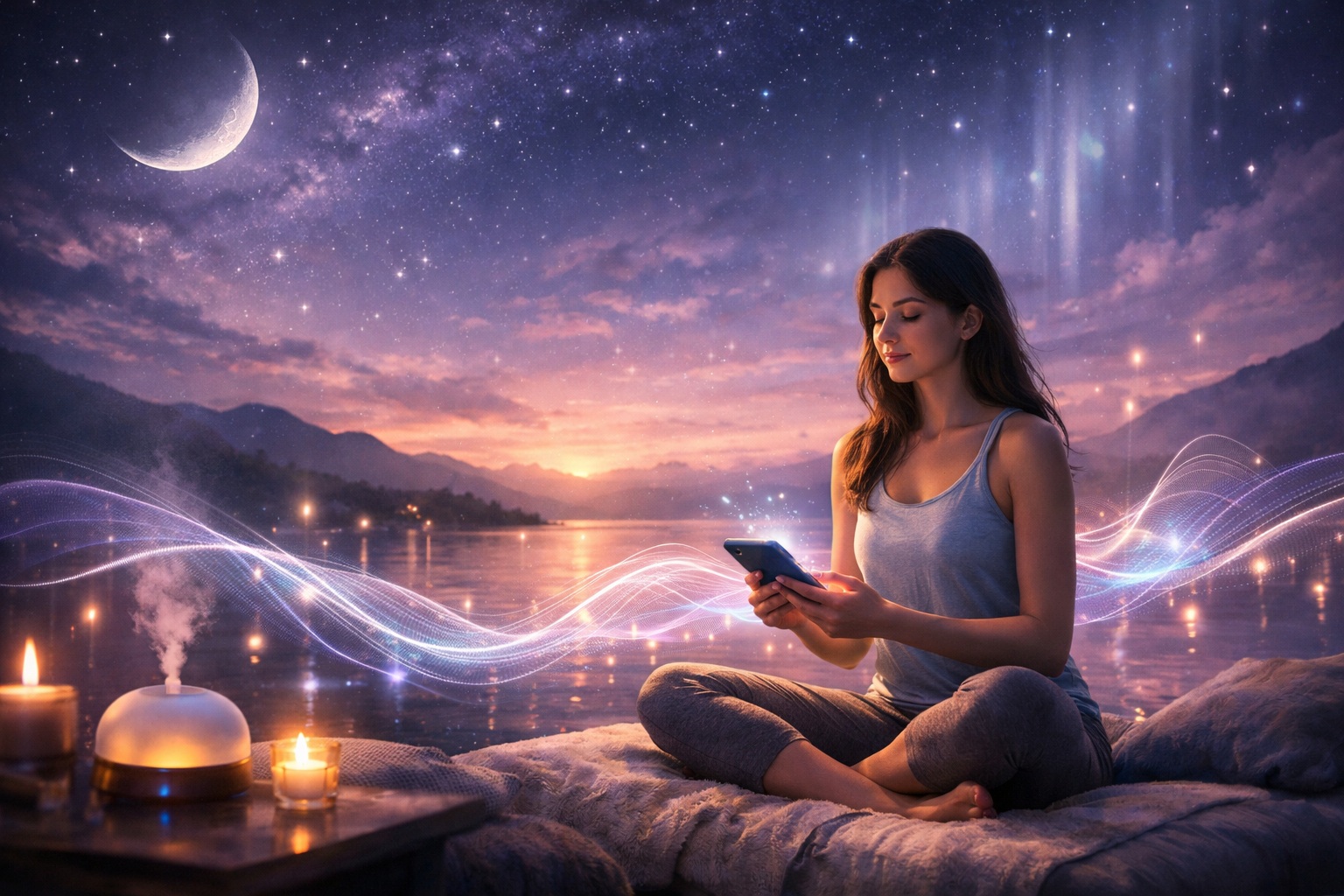 Serenityアプリで始めるストレスケア生活・音・光・波動で癒す！