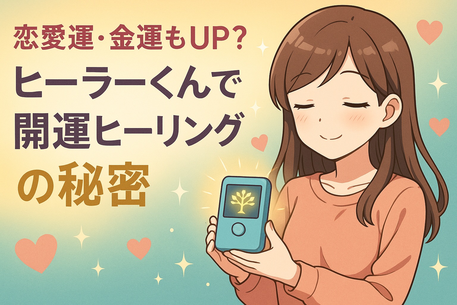 恋愛運・金運もUP？ヒーラーくんで叶える開運ヒーリングの秘密