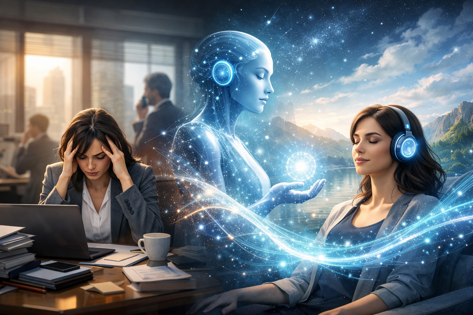 職場のストレスを軽減！AI×ヒーリングがもたらす革新の癒しとは？