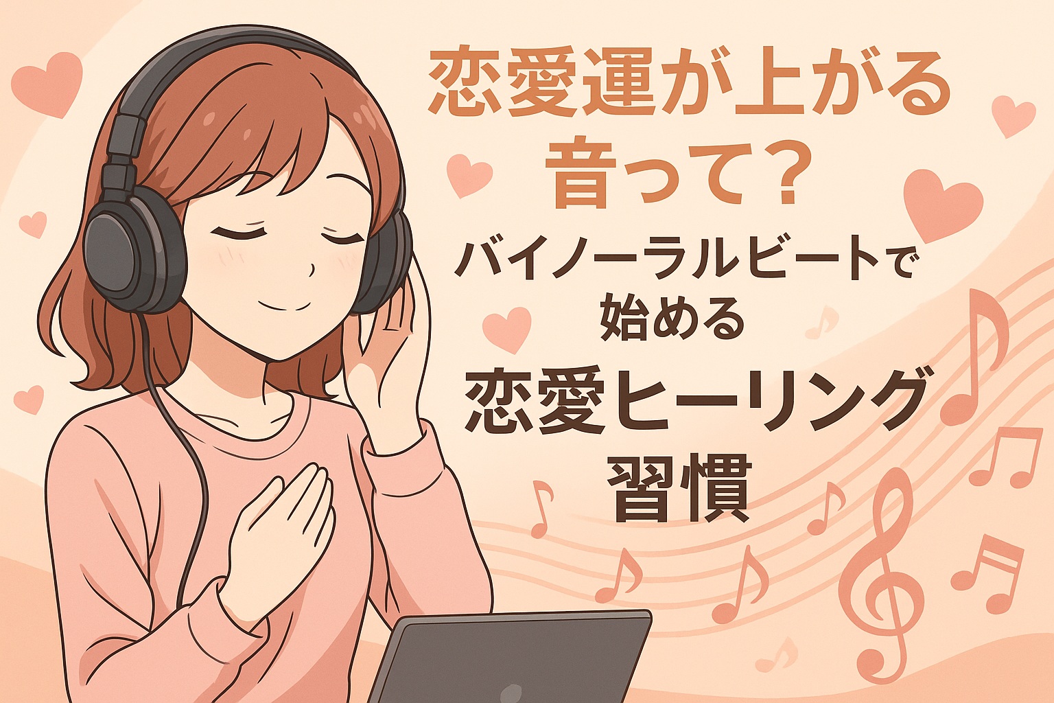 恋愛運が上がる音って？バイノーラルビートで始める恋愛ヒーリング習慣