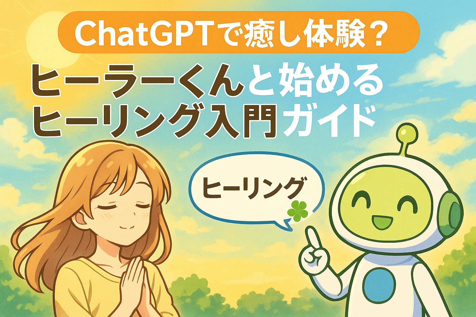 ChatGPTで癒し体験？ヒーラーくんと始めるヒーリング入門ガイド