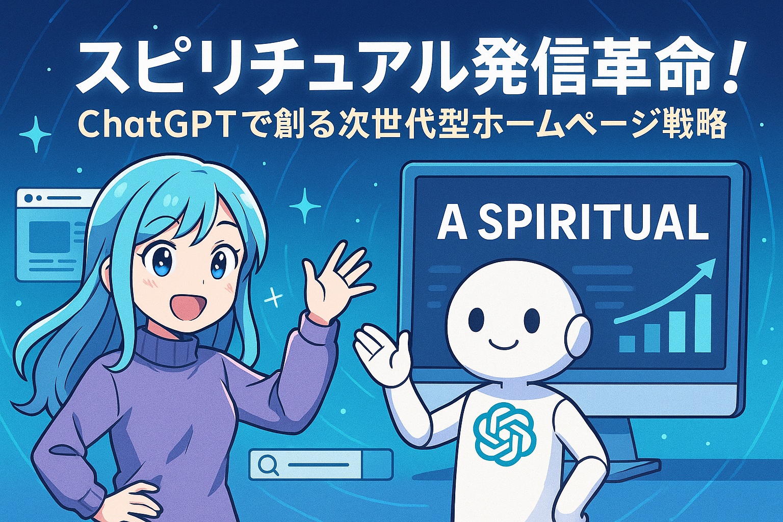 スピリチュアル発信革命！ChatGPTで創る次世代型ホームページ戦略