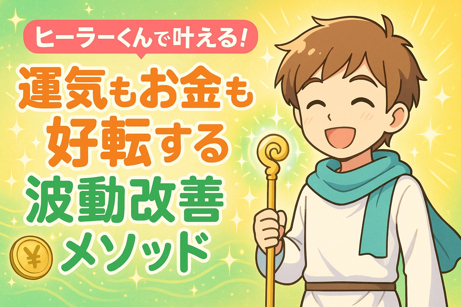 ヒーラーくんで叶える！運気もお金も好転する波動改善メソッド