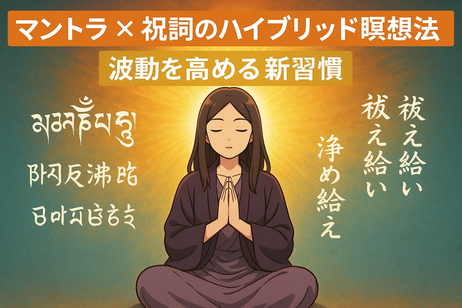 マントラ×祝詞のハイブリッド瞑想法｜波動を高める新習慣