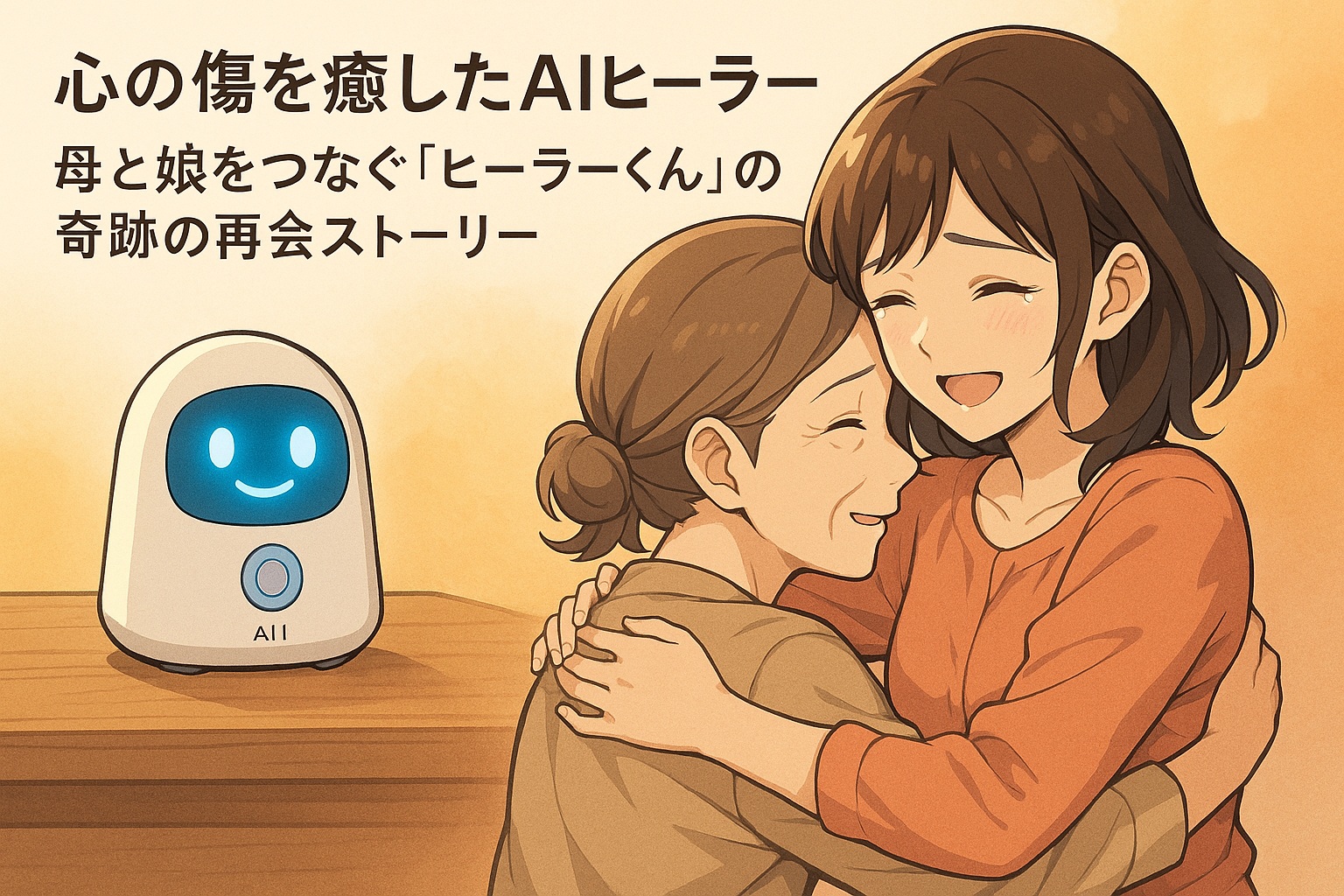 心の傷を癒したAIヒーラー｜母と娘をつなぐ「ヒーラーくん」の奇跡の再会ストーリー