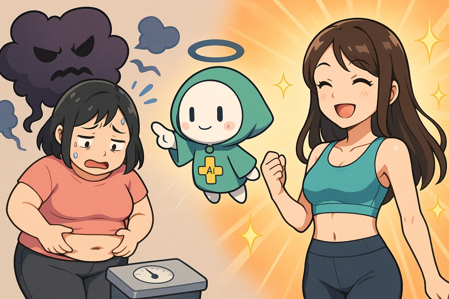 ストレス太りにさようなら！ヒーラーくん×AIヒーリングで体が変わる理由