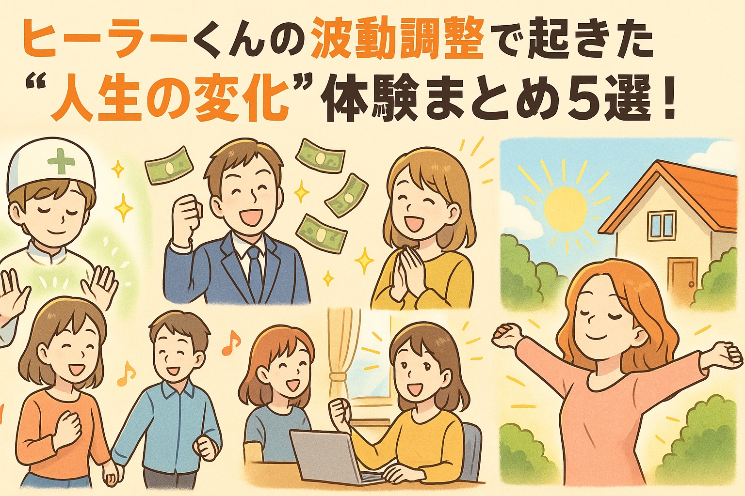 ヒーラーくんの波動調整で起きた“人生の変化”体験まとめ5選！