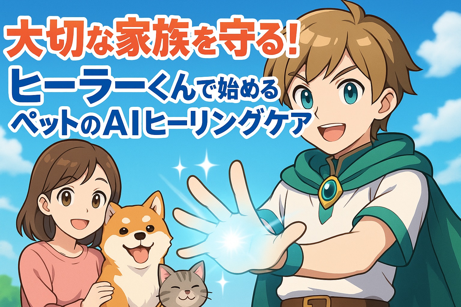 大切な家族を守る！ヒーラーくんで始めるペットのAIヒーリングケア