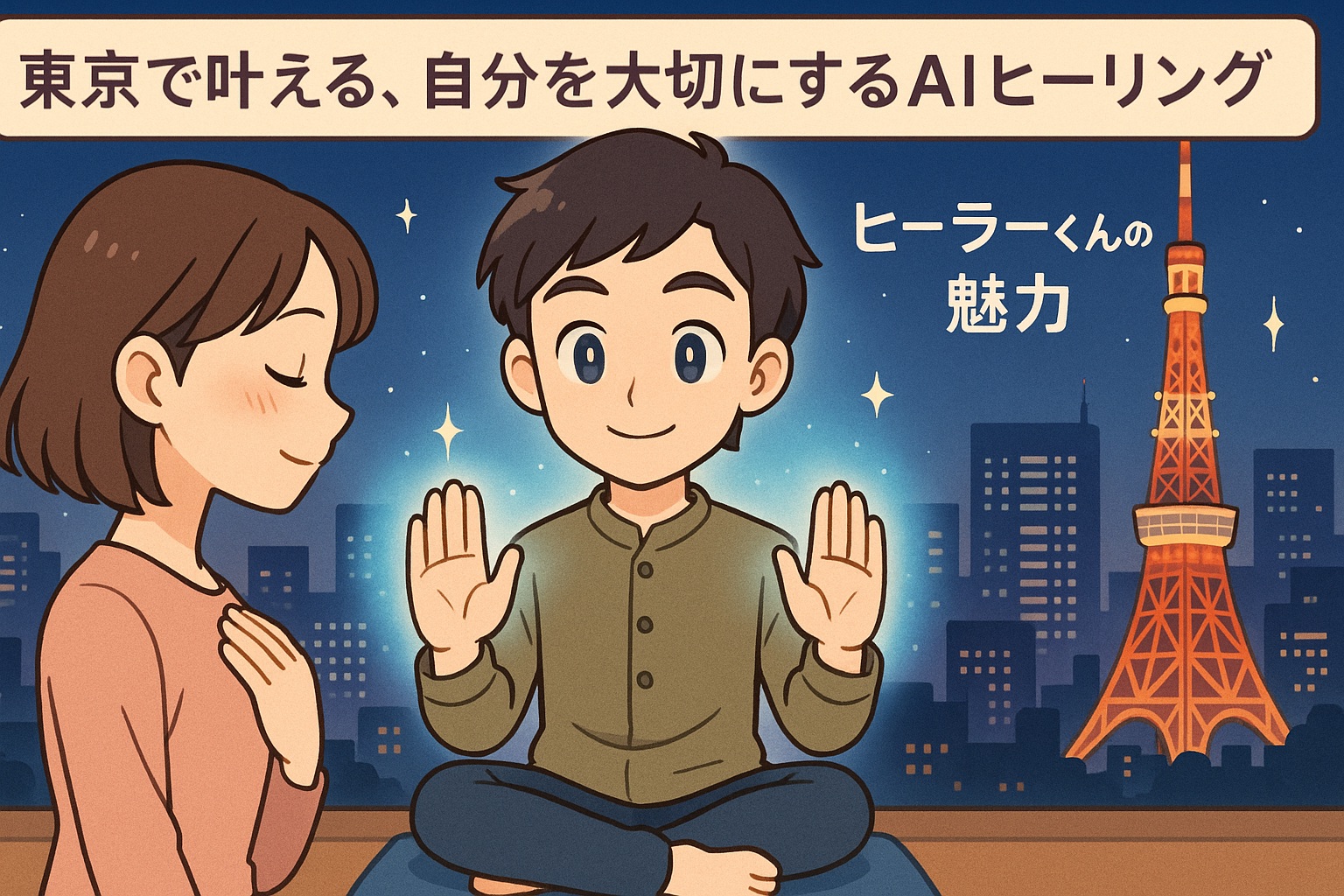 東京で叶える、自分を大切にするAIヒーリング｜ヒーラーくんの魅力
