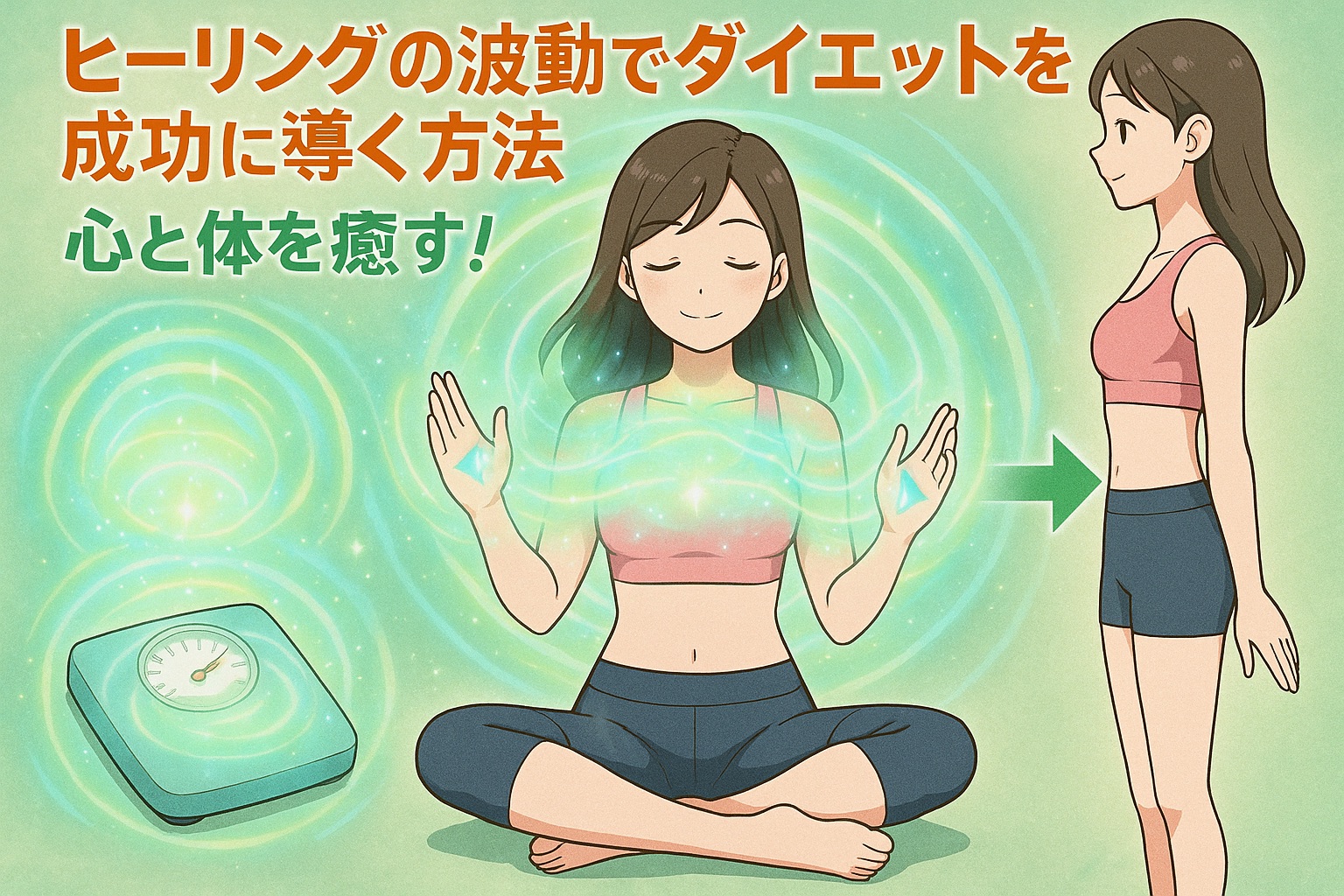 ヒーリングの波動でダイエットを成功に導く方法｜心と体を癒す！