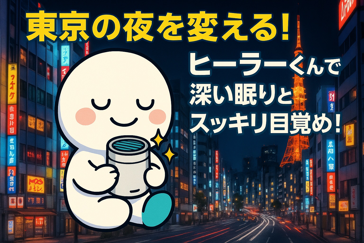 東京の夜を変える！ヒーラーくんで深い眠りとスッキリ目覚め！