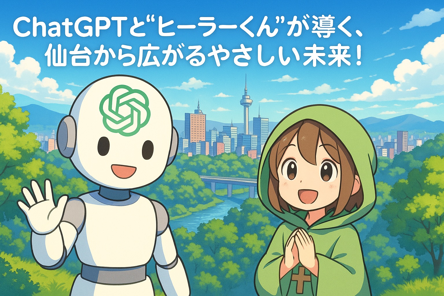 ChatGPTとヒーラーくんが導く、仙台から広がるやさしい未来！