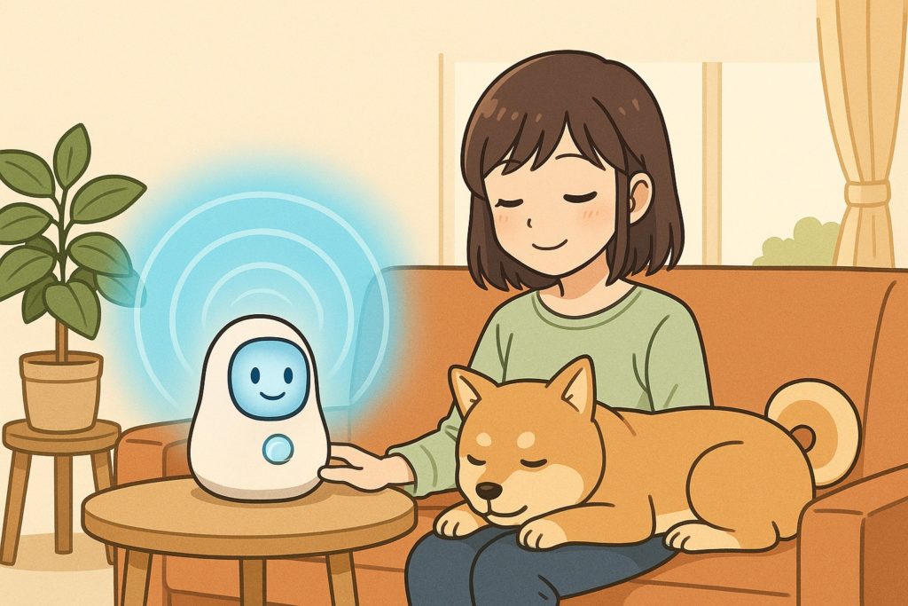 ストレスに敏感なペットをサポートするAIヒーリングの効果