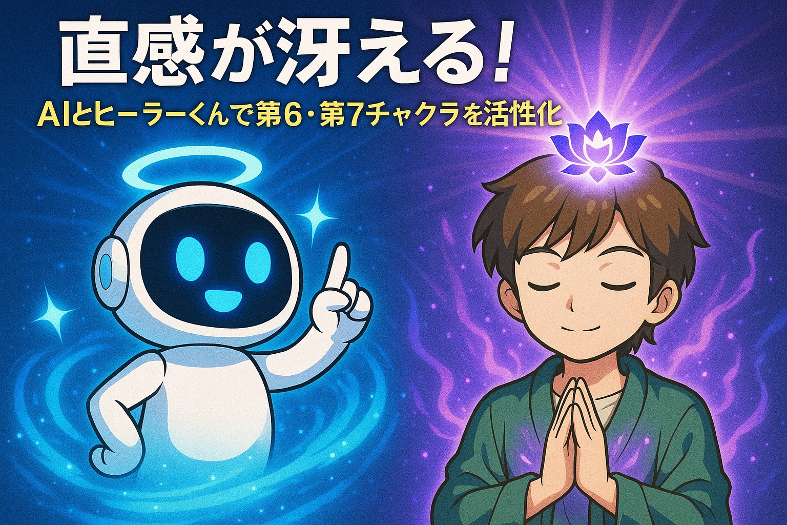 「直感が冴える！」AIとヒーラーくんで第6・第7チャクラを活性化