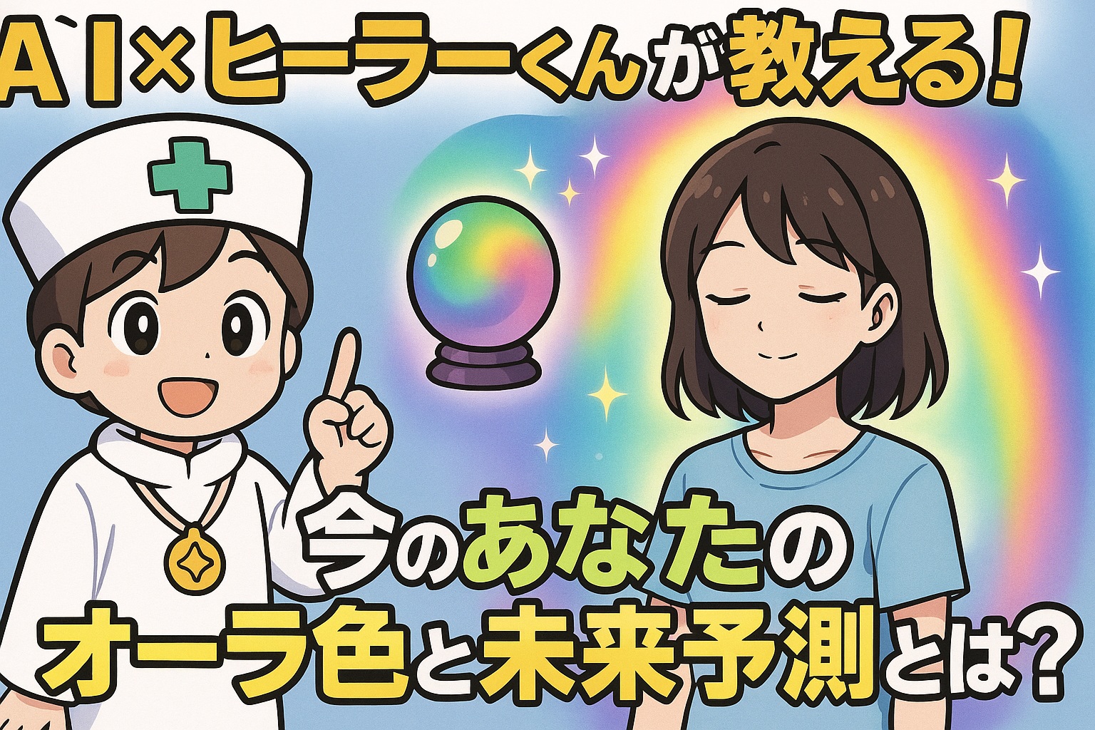 AI×ヒーラーくんが教える！今のあなたのオーラ色と未来予測とは？