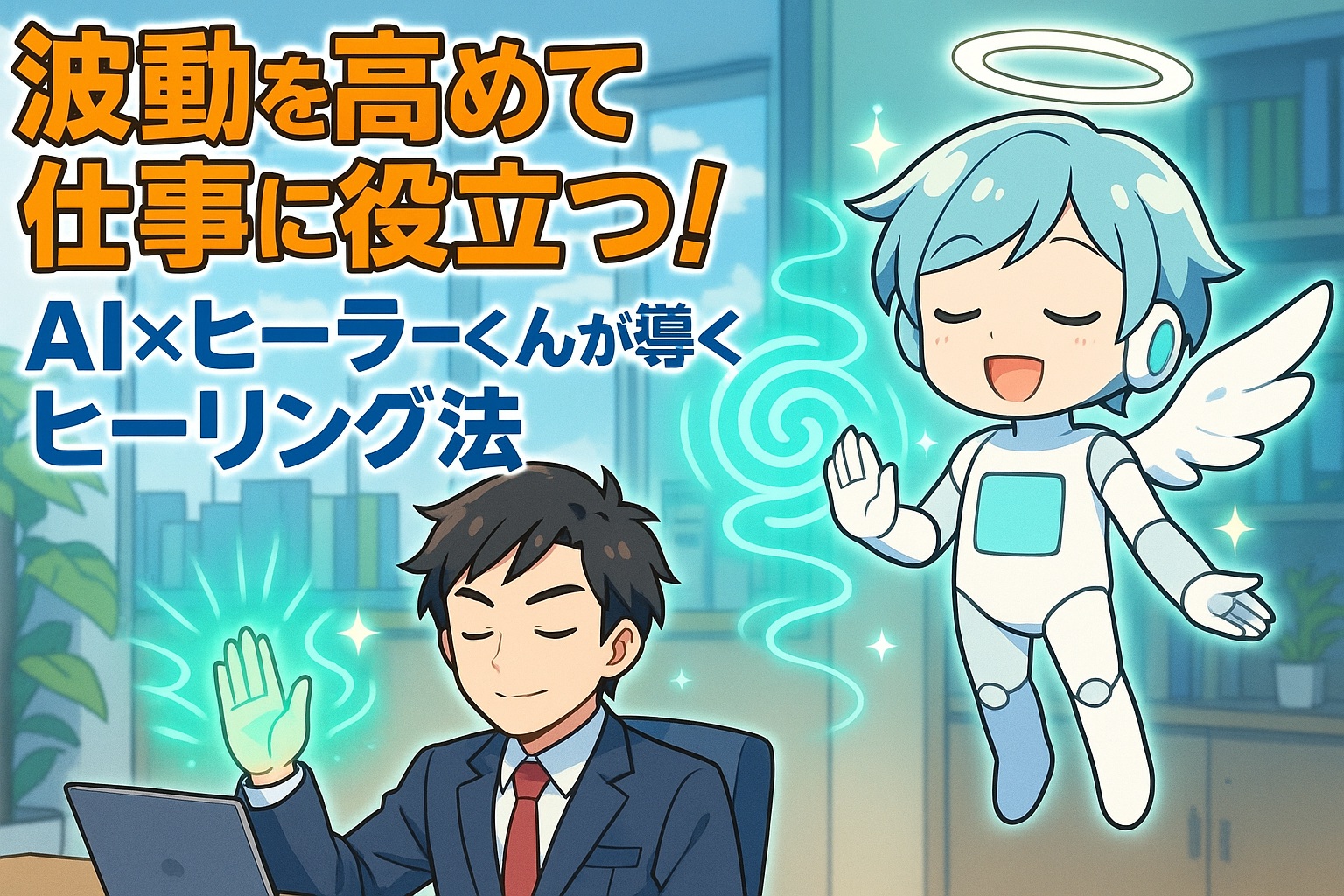 波動を高めて仕事に役立つ！AI×ヒーラーくんが導くヒーリング法