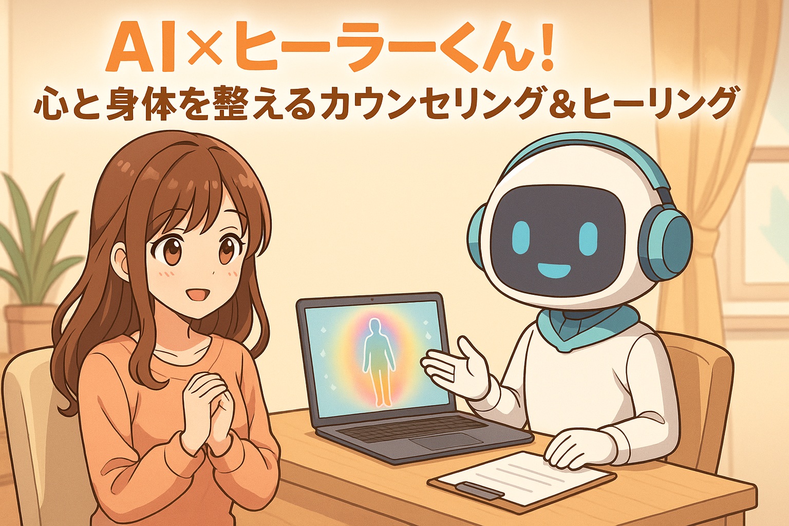 AI×ヒーラーくん！心と身体を整えるカウンセリング＆ヒーリング