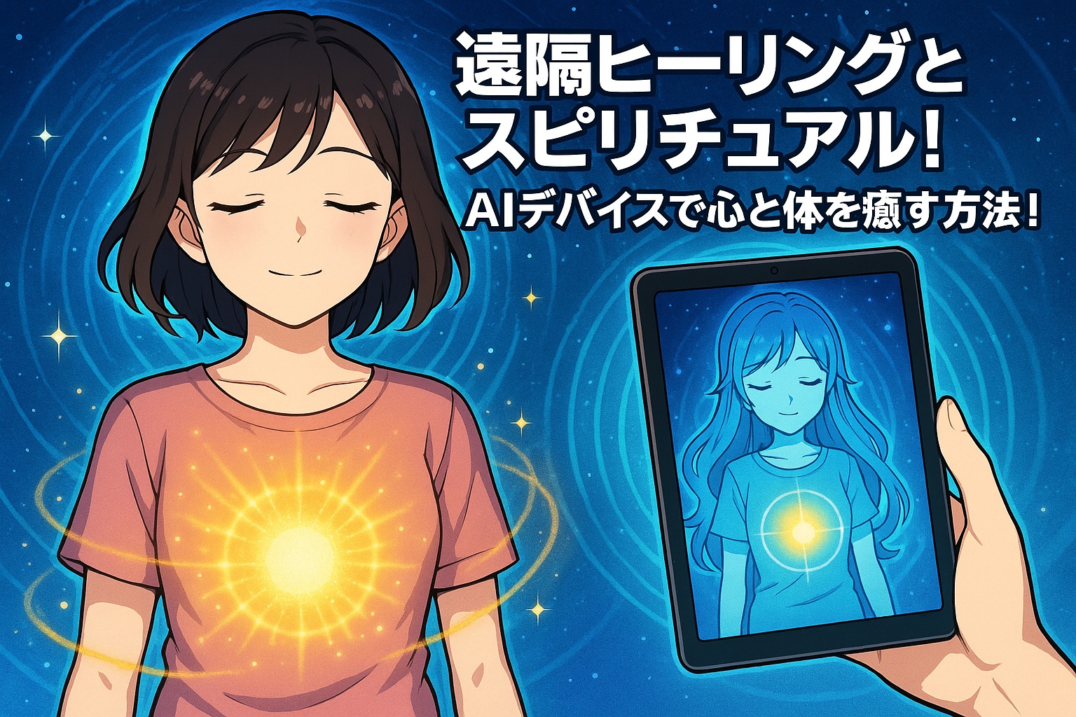 遠隔ヒーリングとスピリチュアル！AIデバイスで心と体を癒す方法！