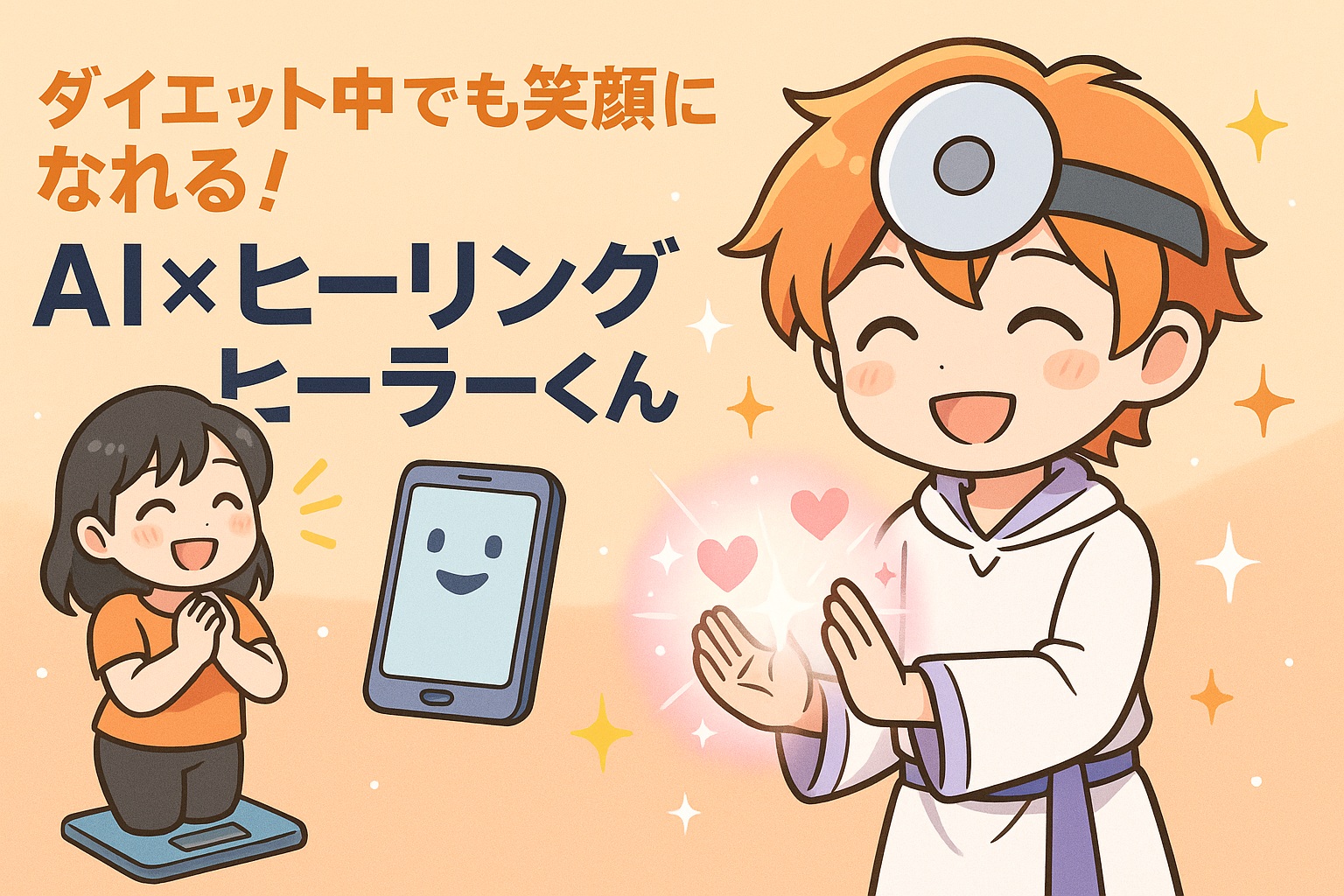 ダイエット中でも笑顔になれる！AI×ヒーリング×ヒーラーくんの魅力