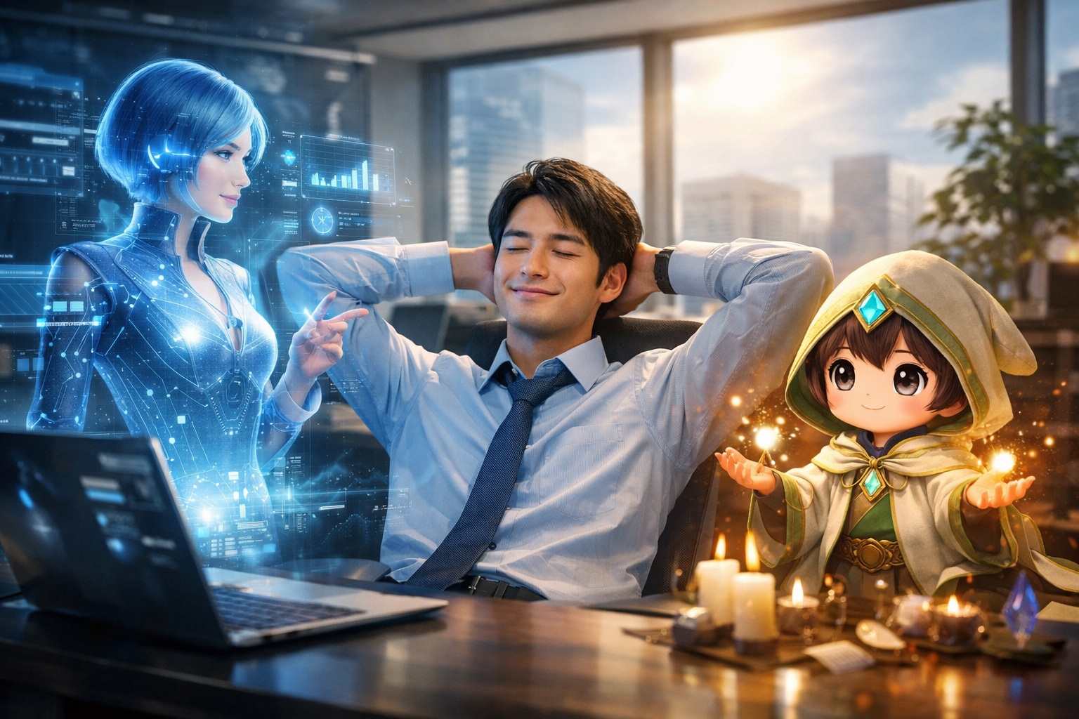 ストレスフリーな仕事術：AIとヒーラーくんのWコーチング体験とは？