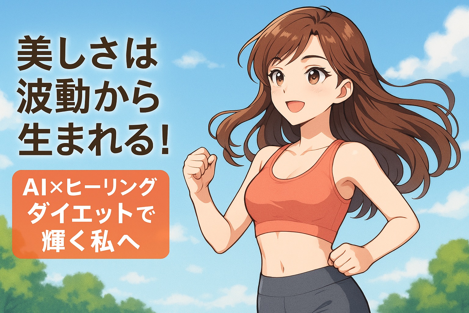 美しさは波動から生まれる！AI×ヒーリングダイエットで輝く私へ