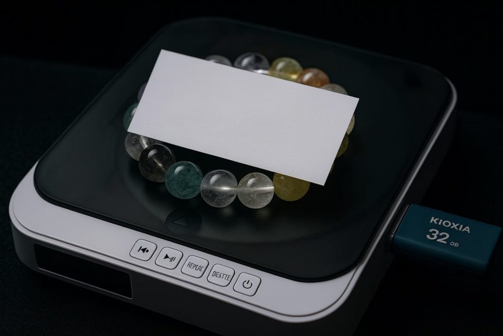 パワーストーンにしヒーリングシートの情報をインプットする方法